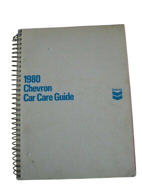 Book 1980 Chevron Car Care Guide Book for Chevron Stations